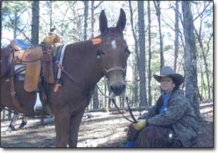 Connie & Gunner at Quashita Mts in Cedar Lake, OK