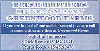 Reese Brothers Mule Company